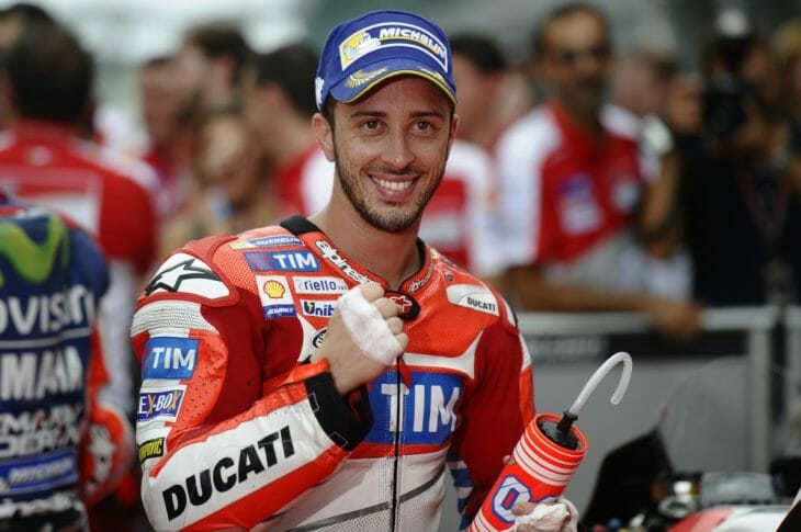 Andrea Dovizioso scored the pole for the Malaysian GP in Sepang