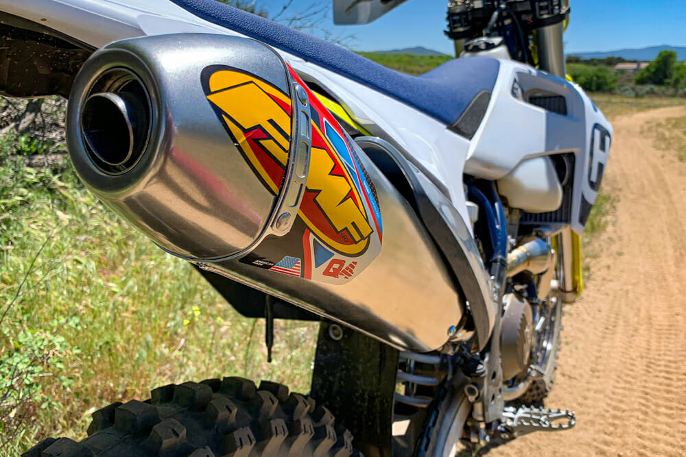 Husqvarna FMF Q4 Muffler and Megabomb Header Review - Cycle News