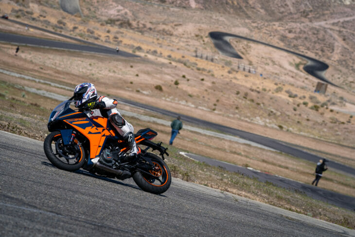 2022 KTM RC 390 at Willow Springs