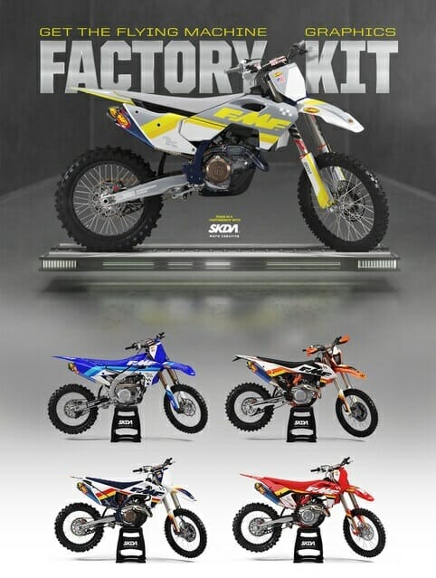 FMF Racing X SKDA Collab Graphics Kits - Cycle News