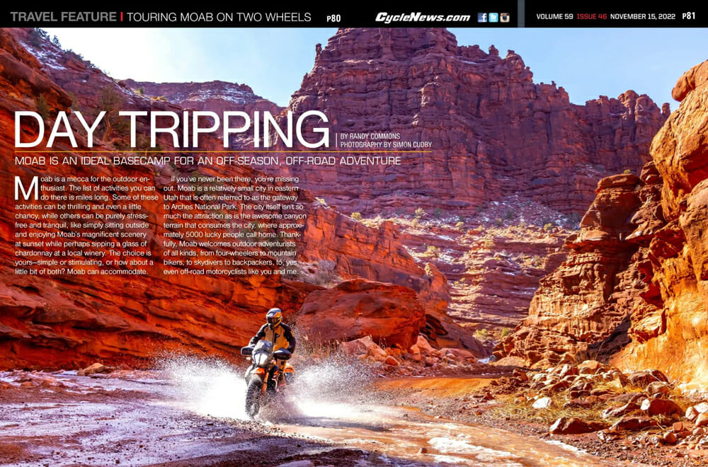 Cycle News Magazine | Touring Moab on Two Wheels