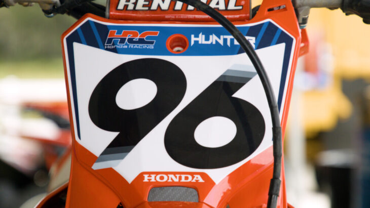 Hunter Lawrence's number 96