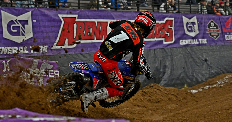 2024 Kansas City GT Arena Motocross Round 13 14 Results Cycle News   Michael Hicks At 2024 Kansas City GT Arena Motocross 