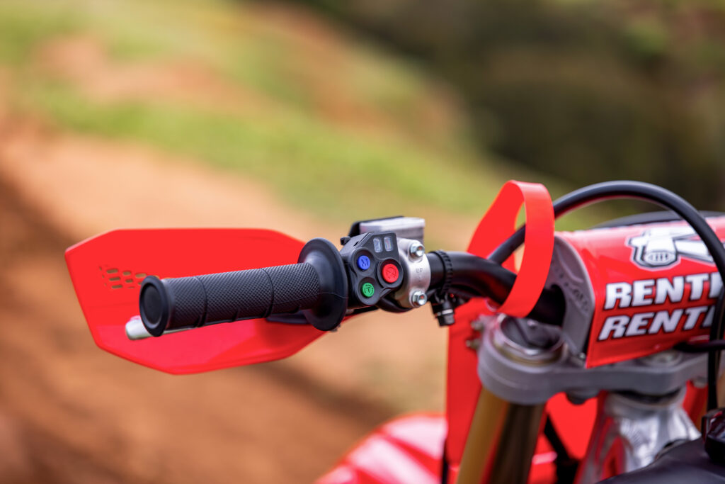 2025 Honda CRF450RX handlebar controls