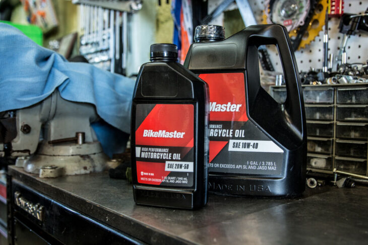 American-Made BikeMaster Motorcycle Oil