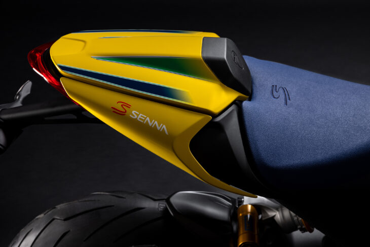 Ducati unveils Ayrton Senna tribute Monster seat