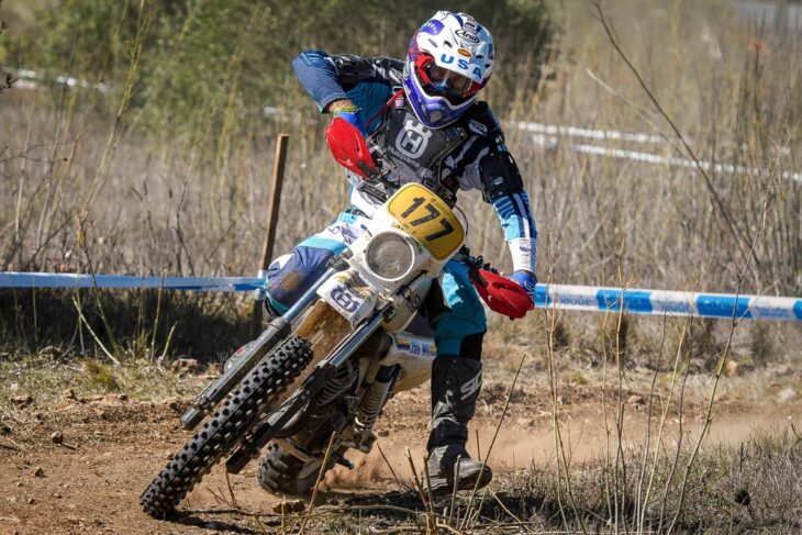 Fred Hoess at FIM Vintage Enduro