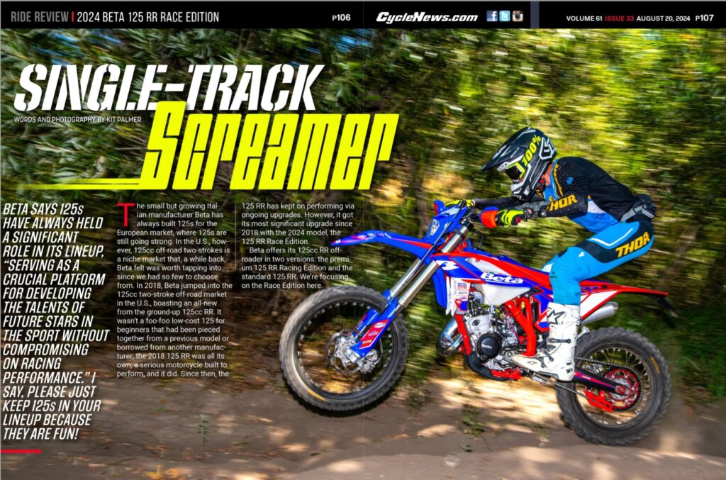 2024 Beta 125 RR Race Edition Cycle News Review