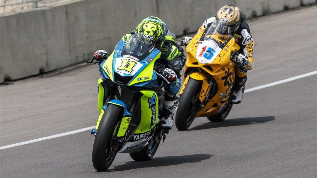 2024 MotoAmerica Supersport Mathew Scholtz (11) vs. PJ Jacobsen (15)