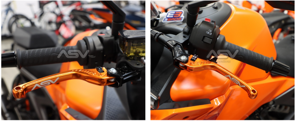 ASV Inventions F3 Series Orange Levers