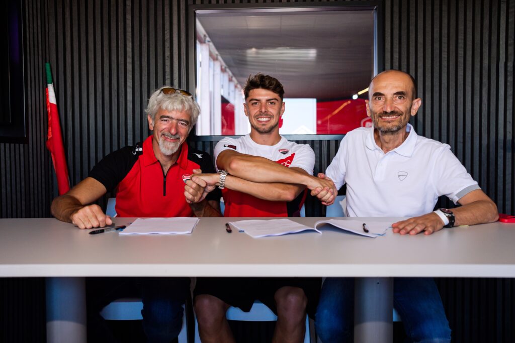 Luigi Dall'Igna, Fabio Di Giannantonio and Claudio Domenicali