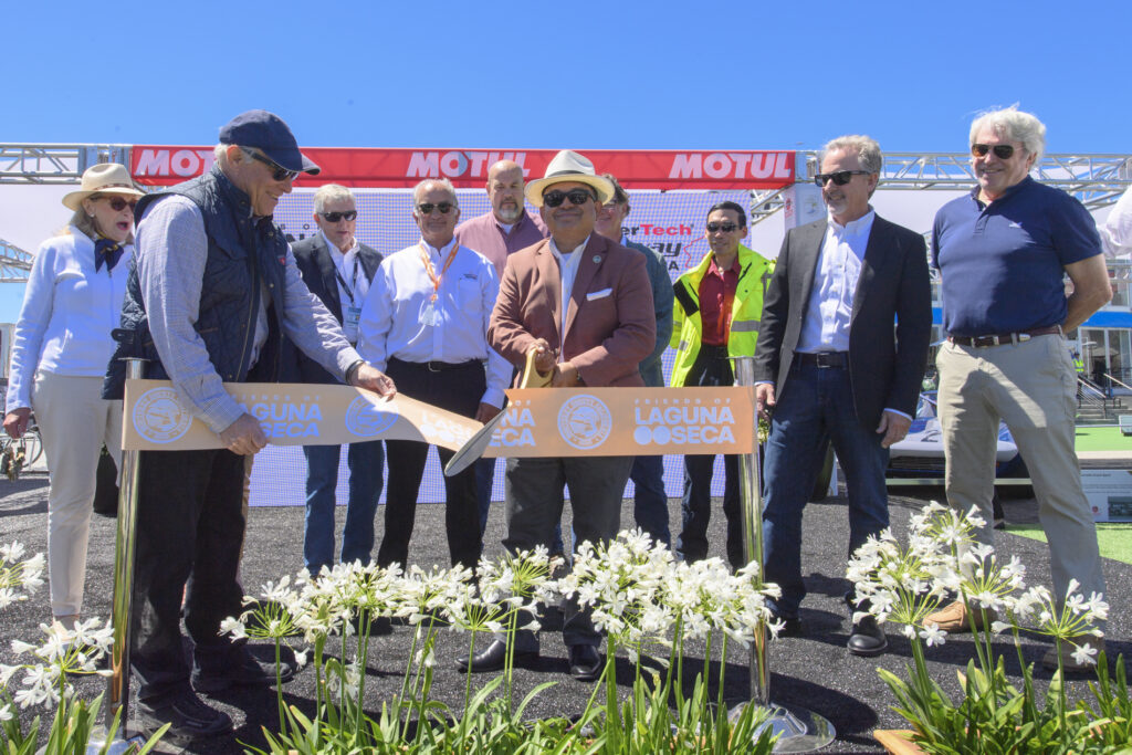 Friends of Laguna Seca board members, raceway employees, volunteers, and government officials hosted an official ribbon-cutting ceremony and champagne toast to kick off long-term commitment