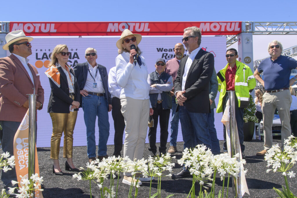 Friends of Laguna Seca board members, raceway employees, volunteers, and government officials hosted an official ribbon-cutting ceremony and champagne toast to kick off long-term commitment