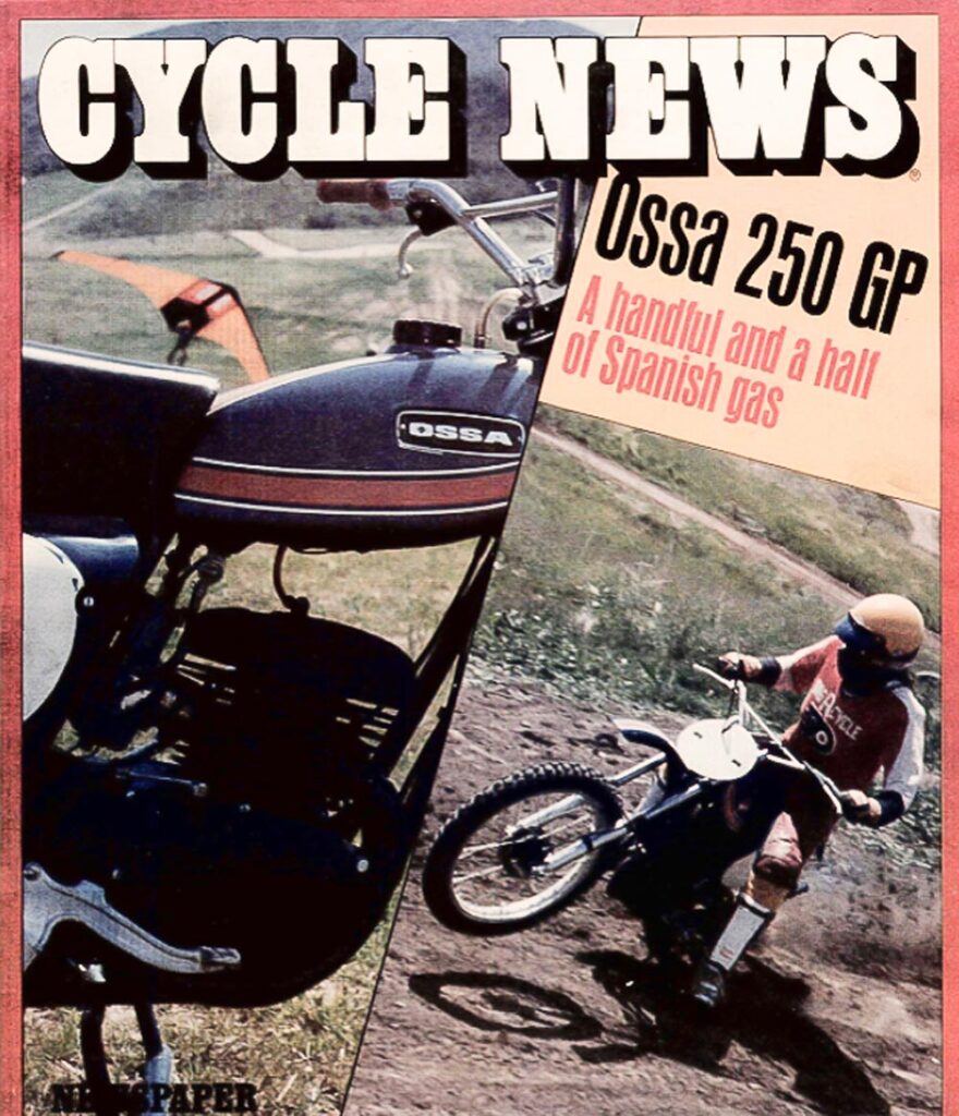 1976 Ossa 250 GP in Cycle News Magazine