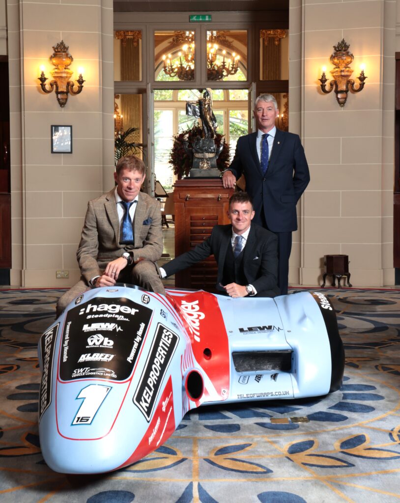 Royal Automobile Club presents Segrave Trophy to Isle of Man sidecar TT winners Ben and Tom Birchall