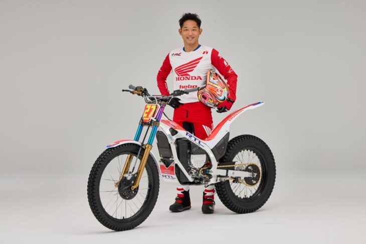 Takahisa Fujinami and HRC RTL Electric Trial Bike