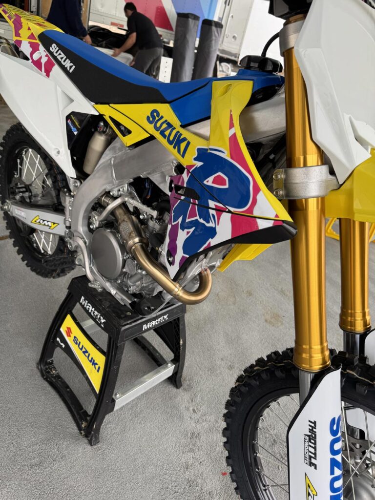 1990s-era Suzuki RM “splatter” graphic kit