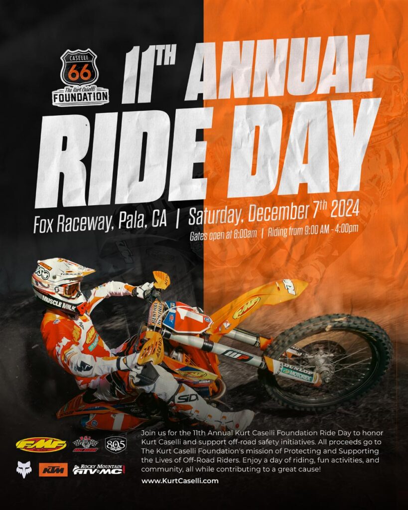 Kurt Caselli Ride Day flyer