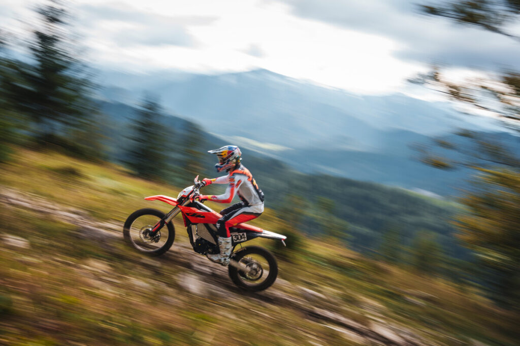 2025 KTM Freeride E action