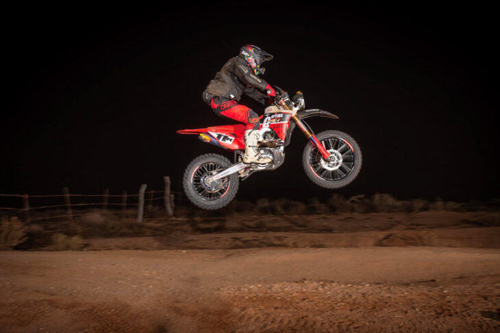 2024 SCORE Baja 1000 Second Overall Motorcycle finishing Team of Arturo Salas Jr - Carter Klein and Ciaran Naran Photo by GetSome Photo 1000x667