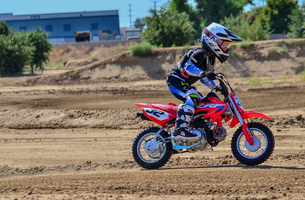 Harvey Scaysbrook on the 2024 Honda CRF50