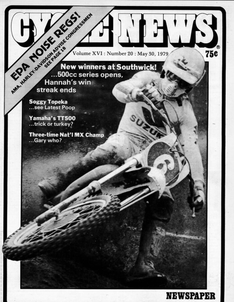 Kent Howerton Southwick in 1979 Cycle News Magazine cover