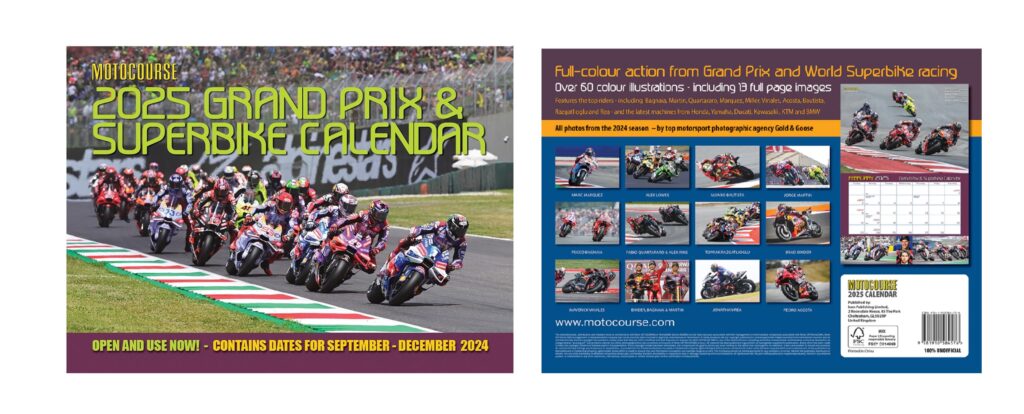 Motocourse 2025 Wall Calendar