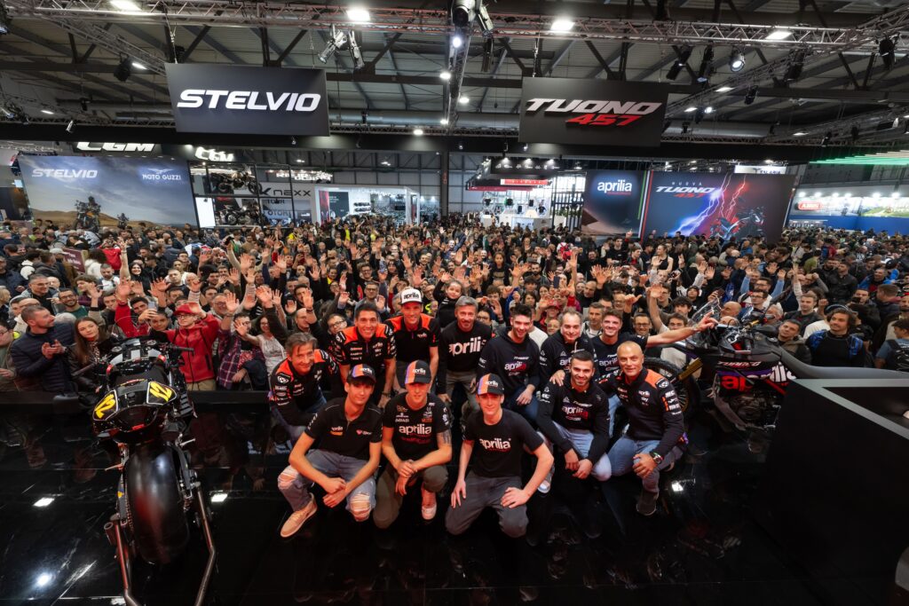 Aprilia Racing Champions at EICMA 2024