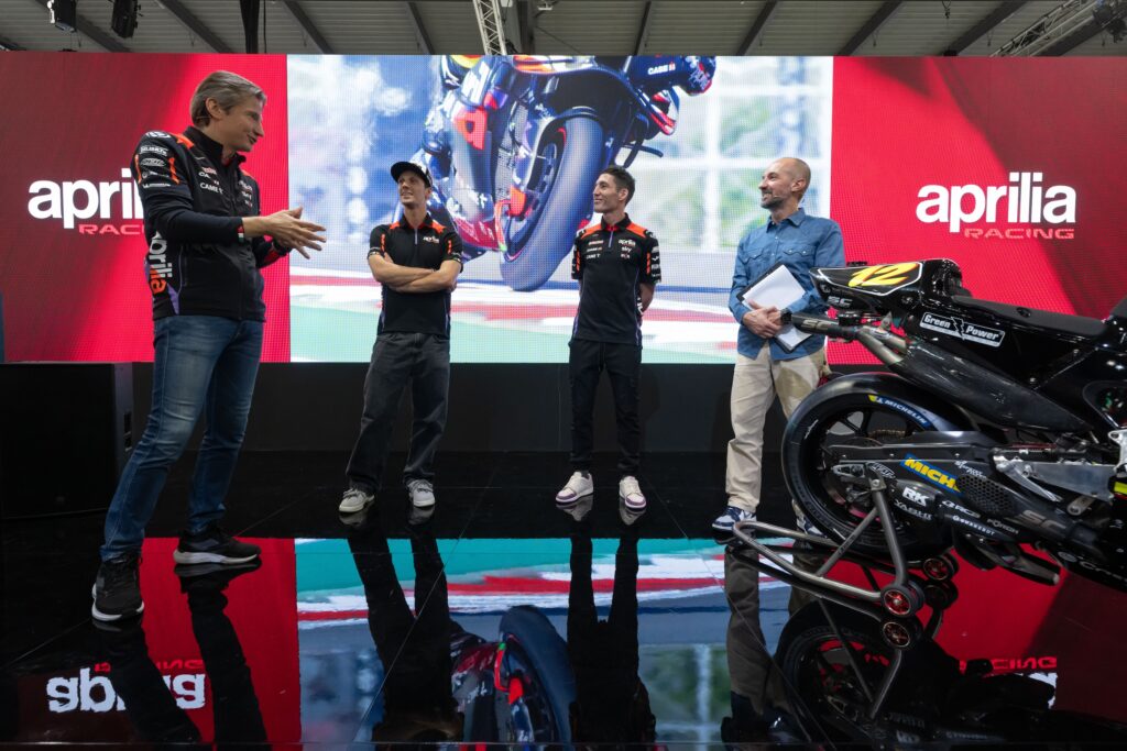 Aprilia Racing Champions at EICMA 2024