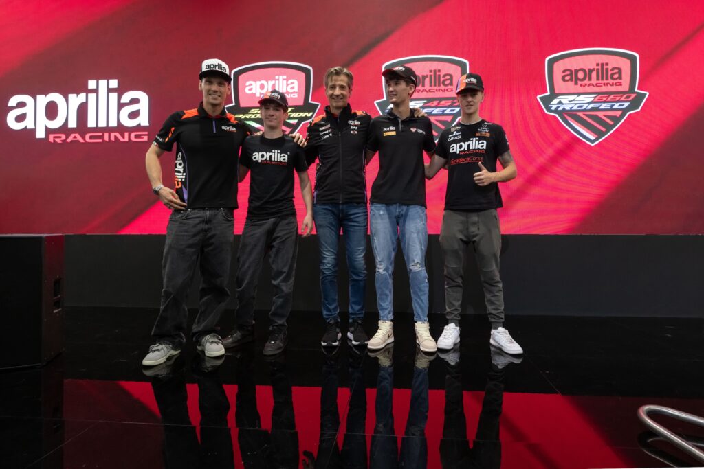 Aprilia Racing Champions at EICMA 2024