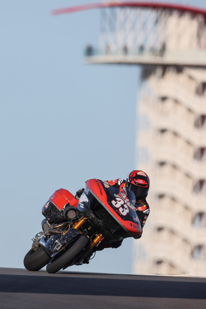 Harley-Davidson road racer Kyle Wyman King of the Baggers Texas