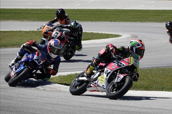 MotoAmerica Mission Mini Cup racing