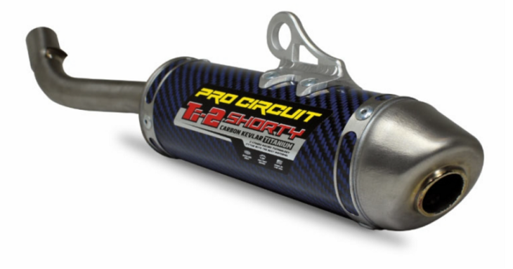 Pro Circuit Ti-2 Shorty Blue Carbon Exhausts