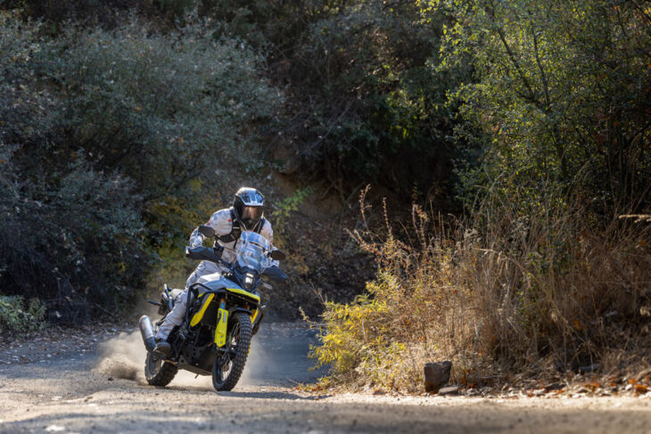 Suzuki V-Strom 800DE Project Build action. Photo by Jean Turner